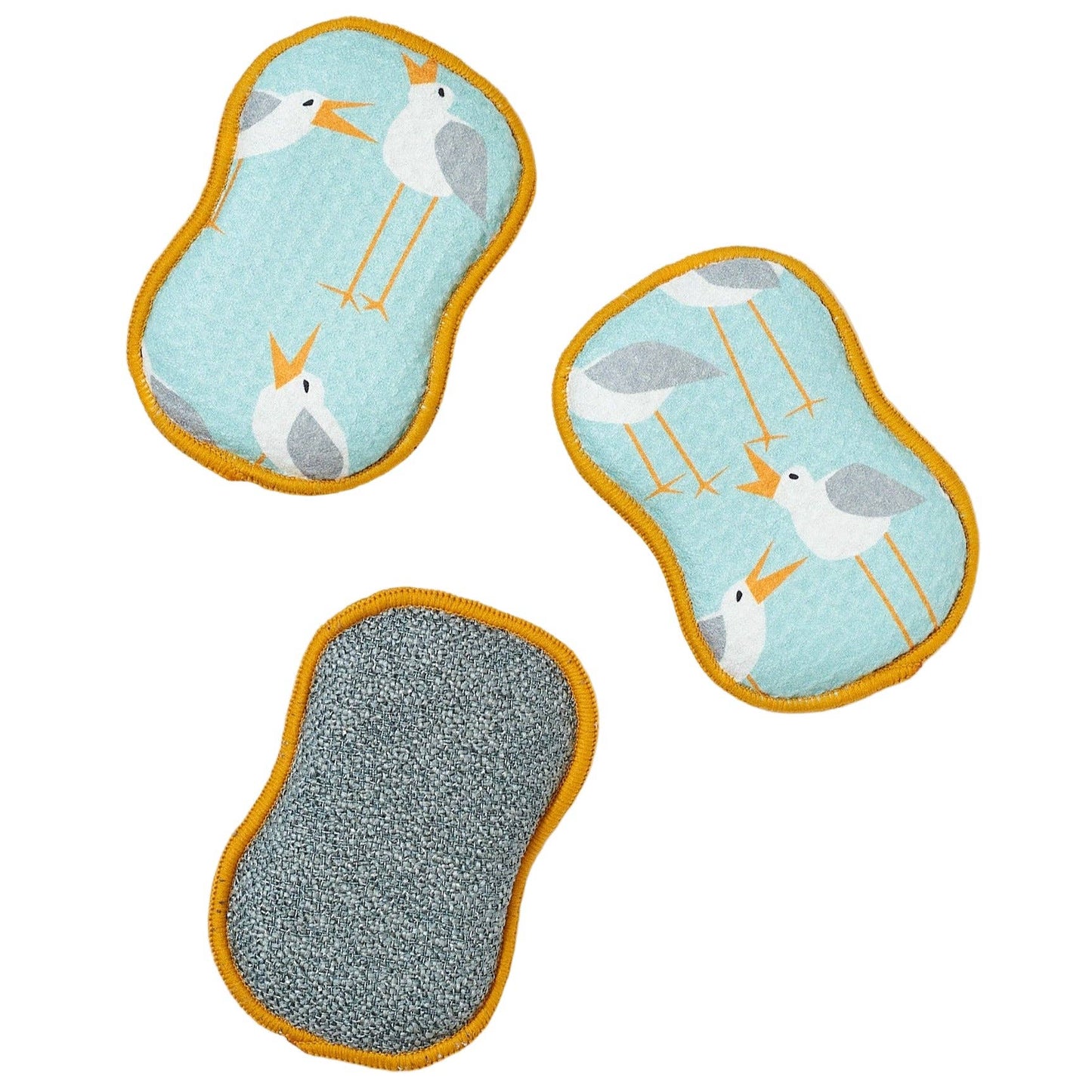 RE:usable Sponges (Set of 3) - KN Seagull: Icy Blue