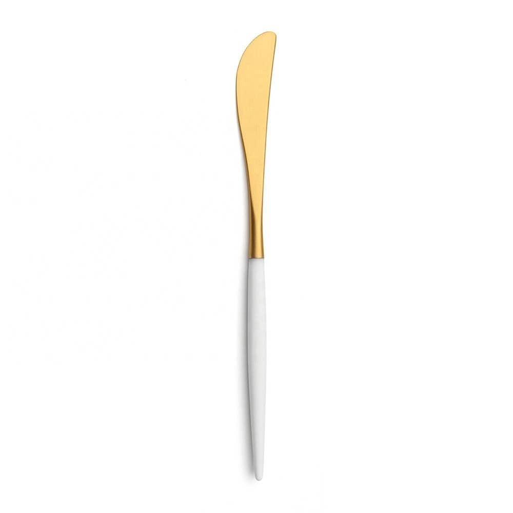 Gold & White Cheese Spreader
