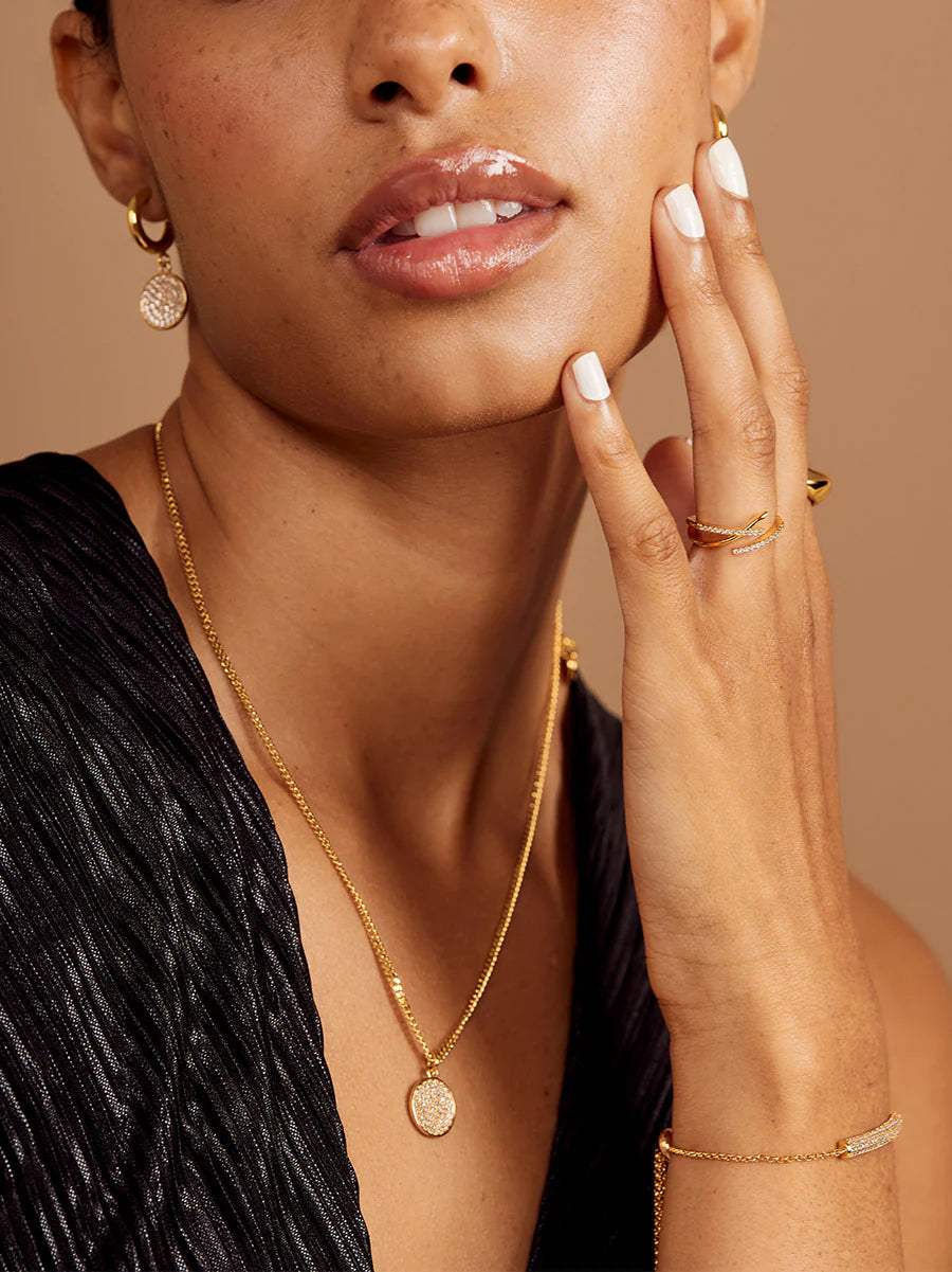 Pave Crisscross Ring