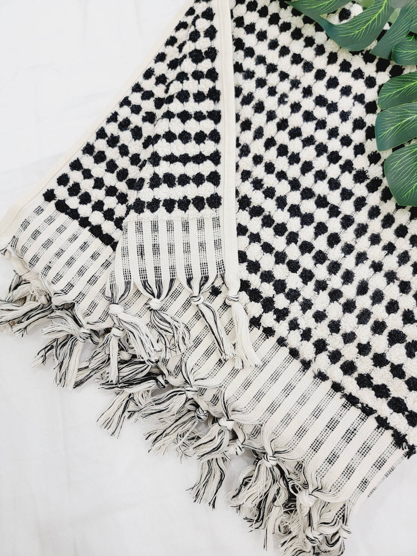 Bath Towels, Organic Turkish Cotton Pom Pom Towels 33X64"