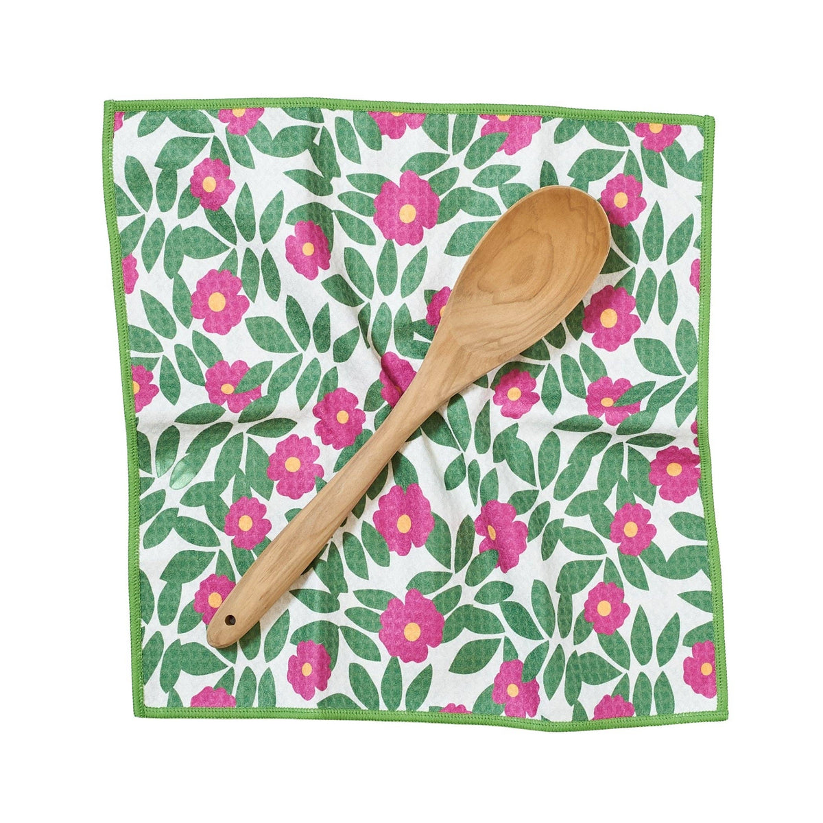 Mighty Mini Towel (Set of 3) Reversible - KN Beach Roses: Flourite Green