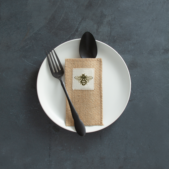 Bee Patch Cutlery Pouch - Set of 8