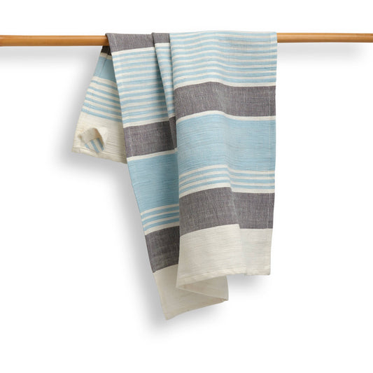 Cotton Kitchen Towel | Handspun & Handwoven | Studio Stripe | Maya