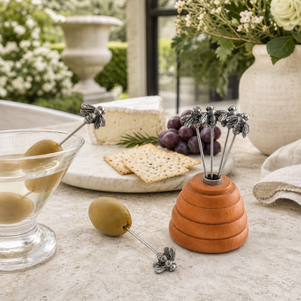 Hive of Bees Cheese Pick Set