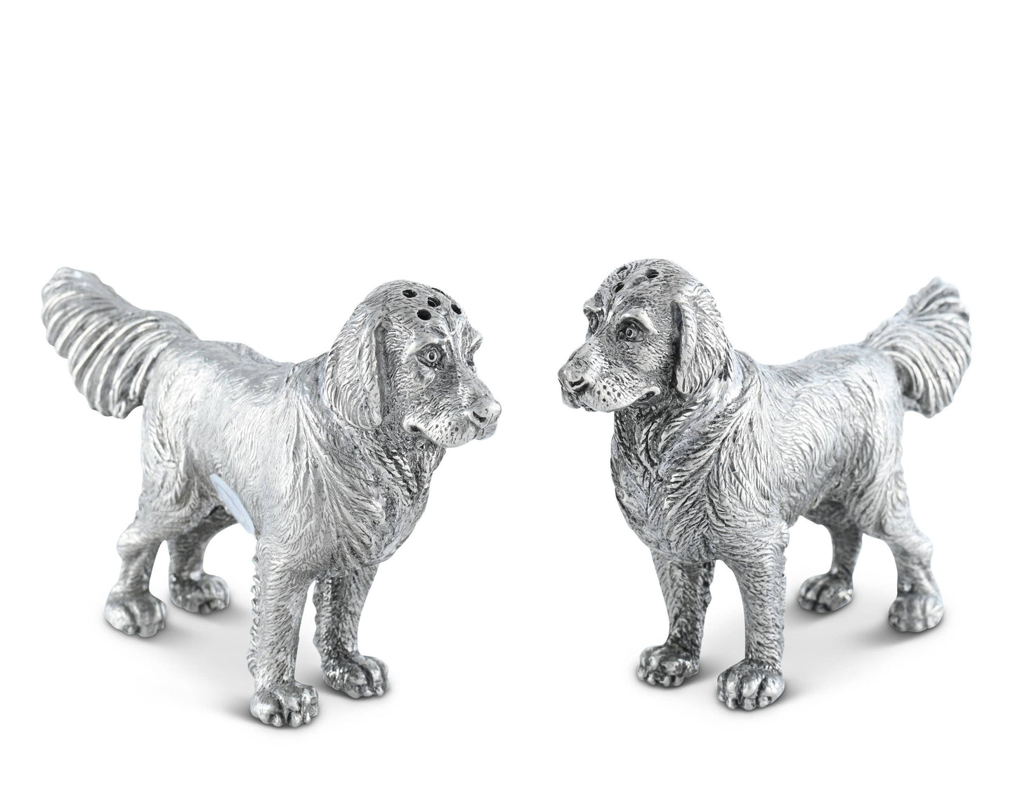 Pewter Retriever Salt and Pepper