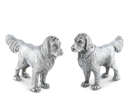 Pewter Retriever Salt and Pepper