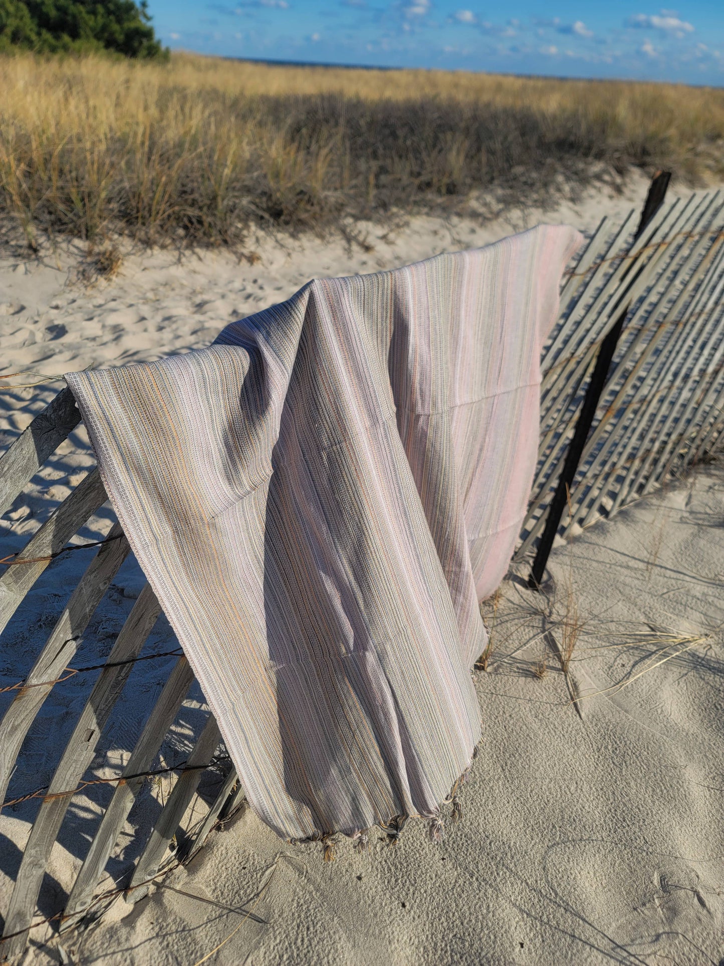 Rainbow Beach Towel | Turkish Towel | Sarong | Beach Wrap: Pink