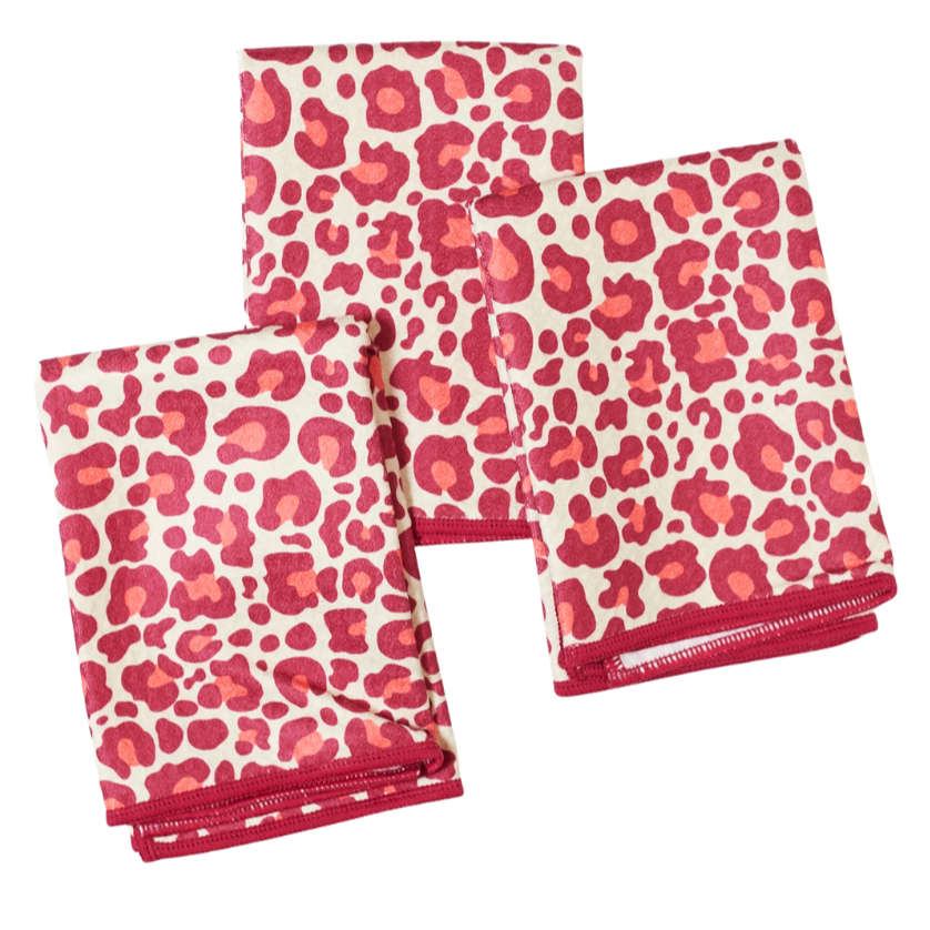 Mighty Mini Towel (Set of 3) - Leopard: Pecan