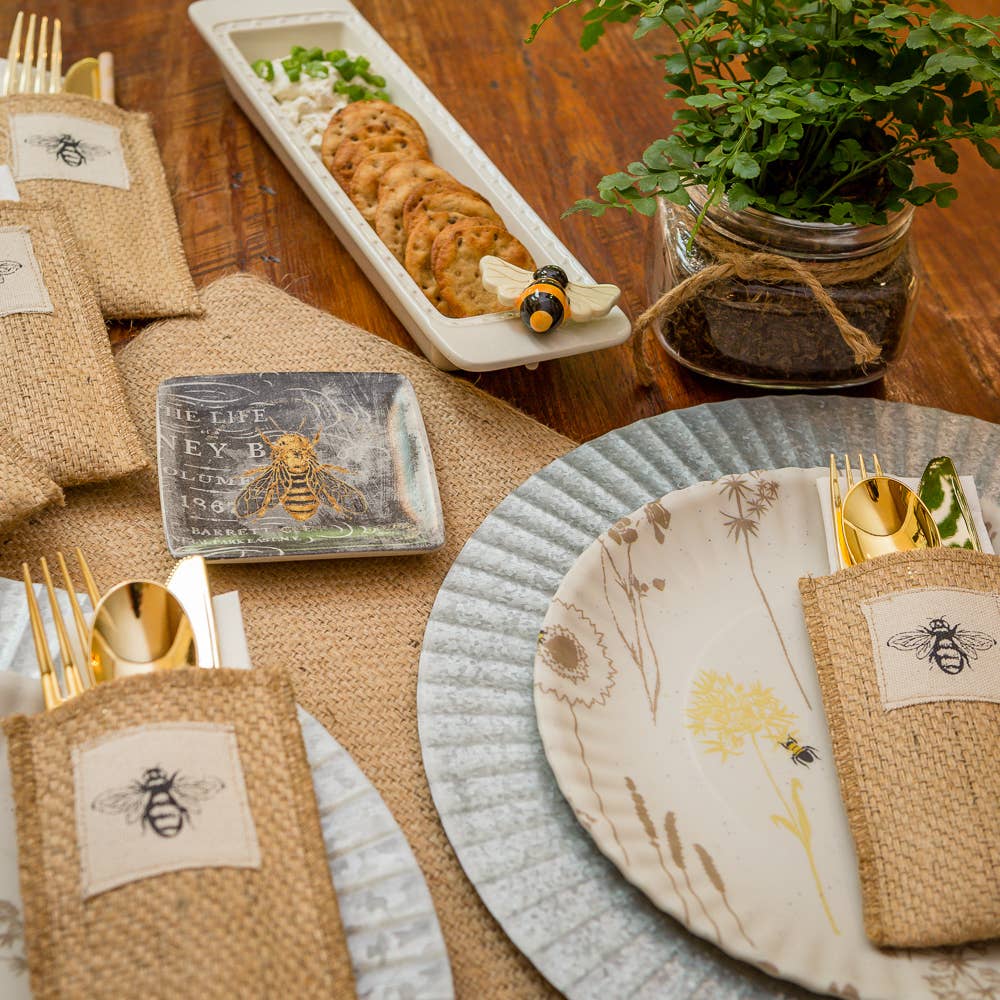 Bee Patch Cutlery Pouch - Set of 8