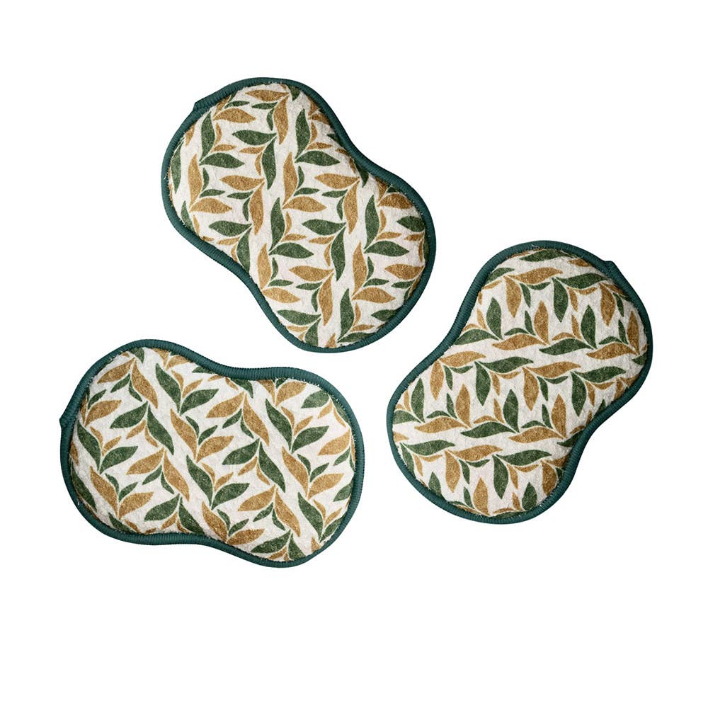 RE:usable Sponges (Set of 3) - RJW Utopian Garden: Garden Green