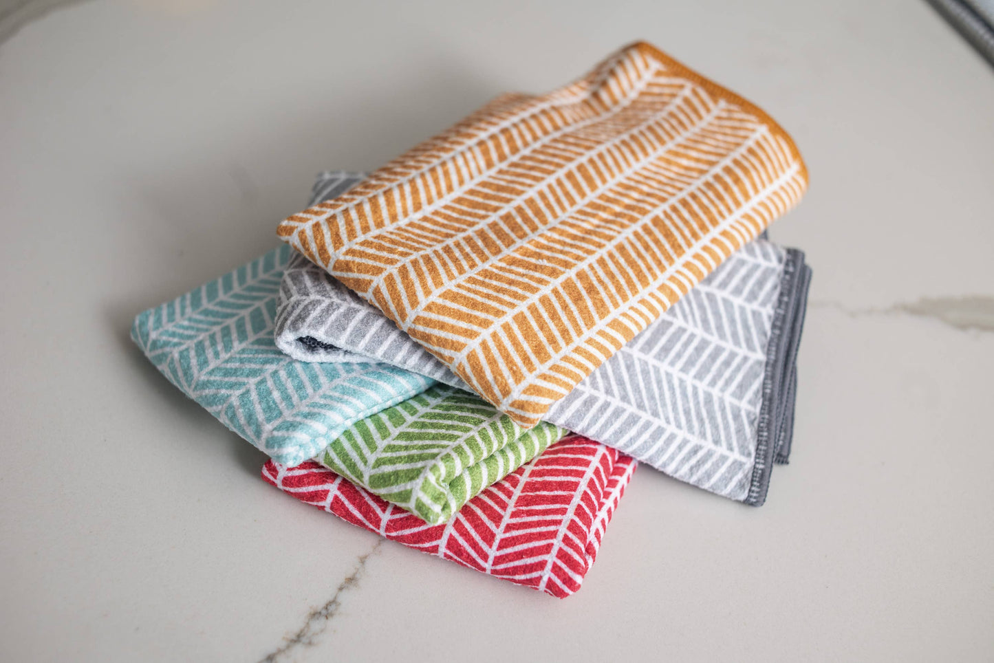 Mighty Minis Towel Set - Branches in Turq (set of 3)