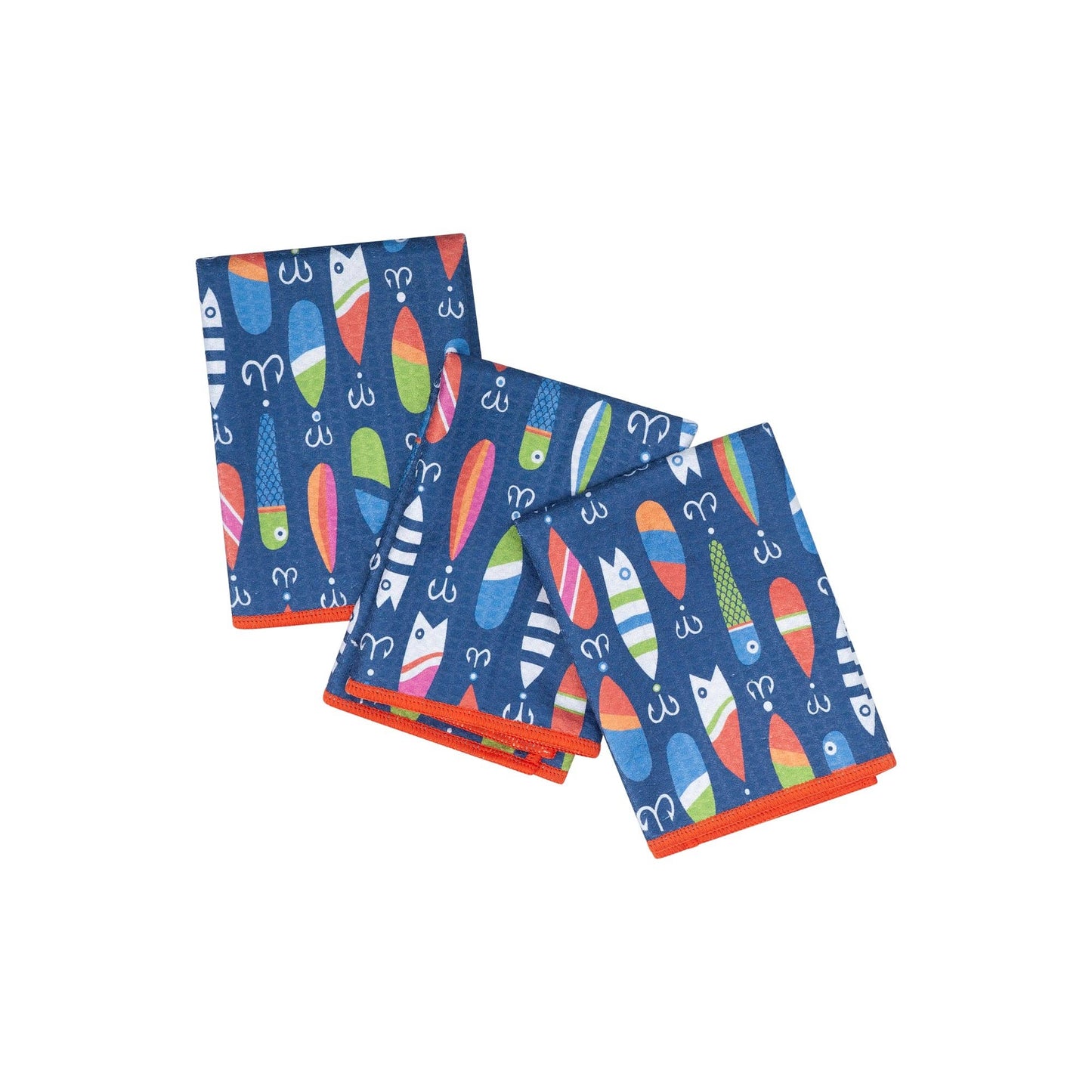 Mighty Mini Towel (Set of 3) Reversible - KN Lure: Navy