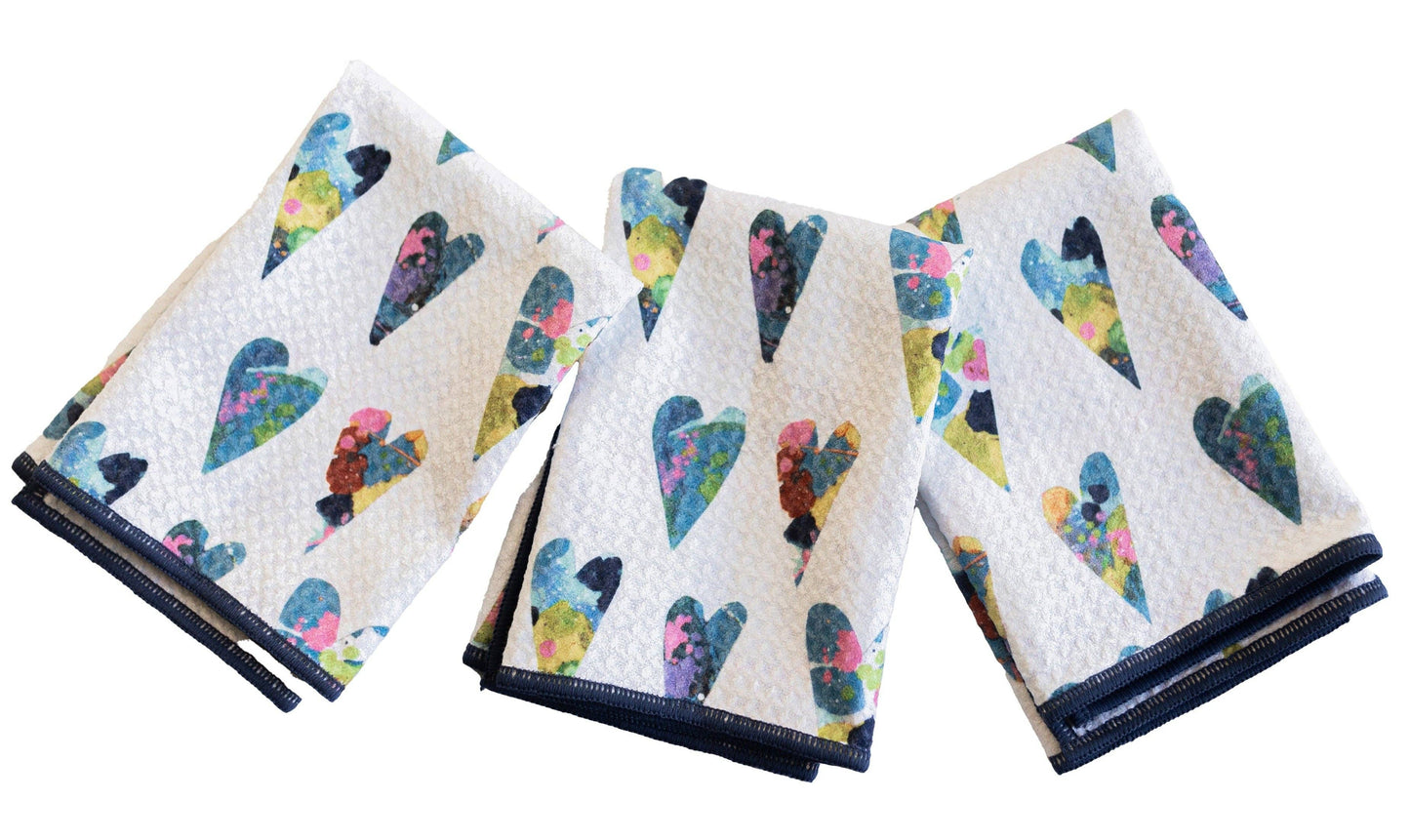 Mighty Mini Towel (Set of 3) - Love: Mulitcolor