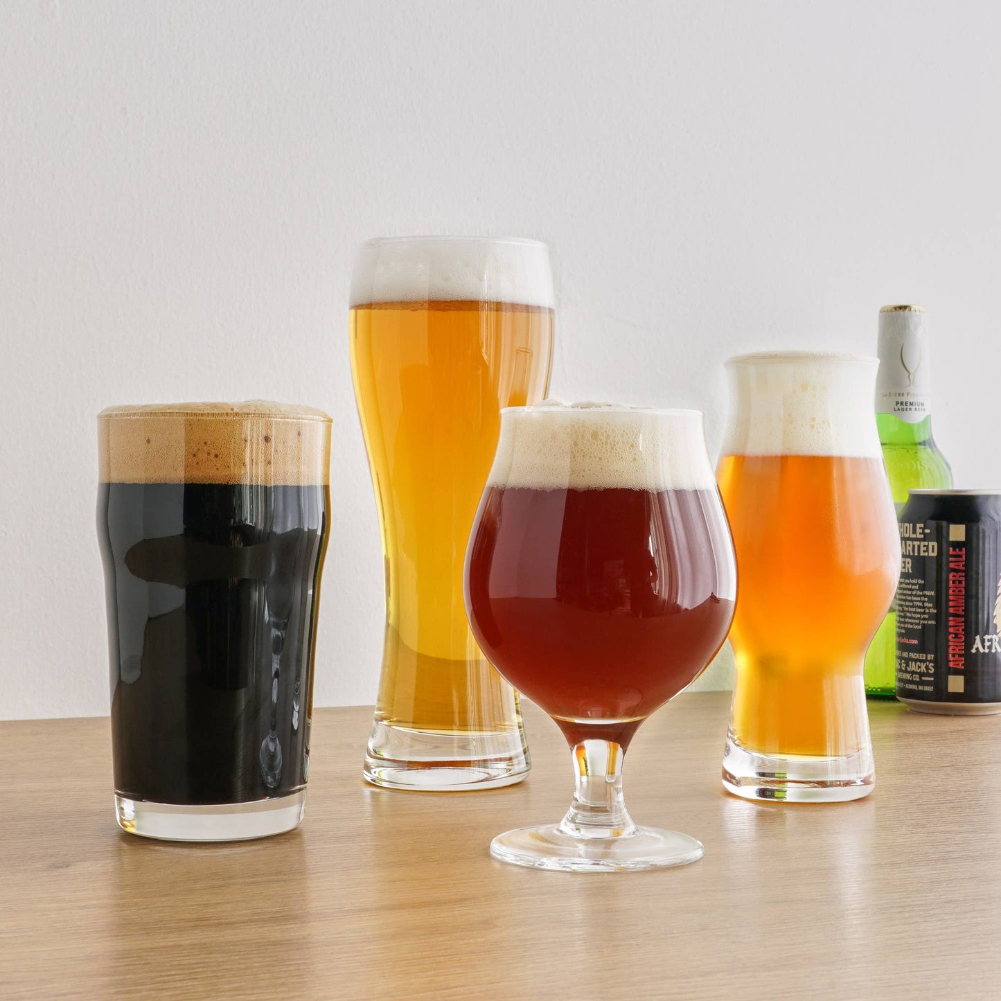Craft Beer Tasting Set of 4: Clear / Glass