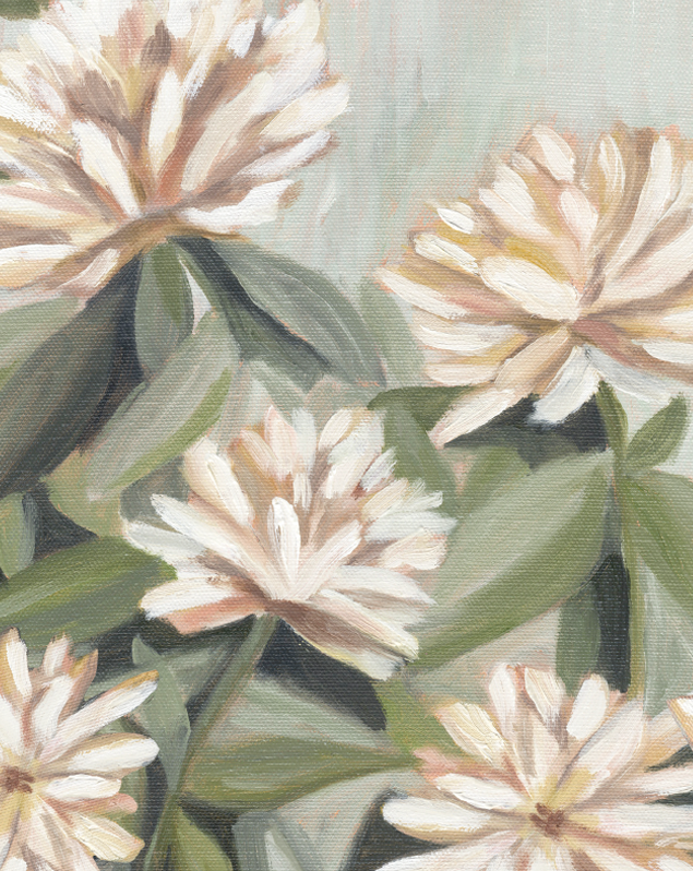 Floral neutral flower everyday greeting card