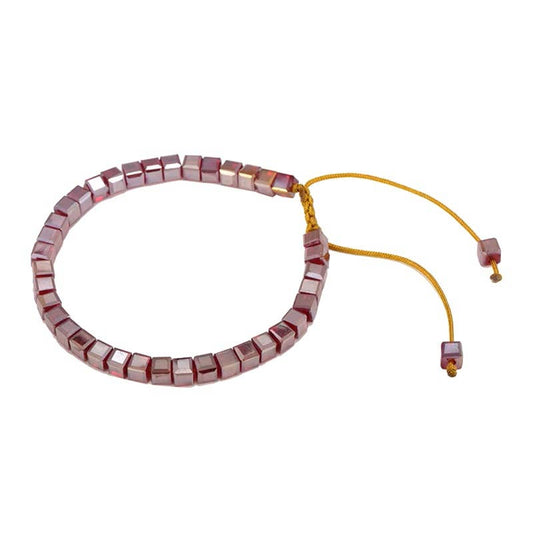 Magenta Beaded Bracelet
