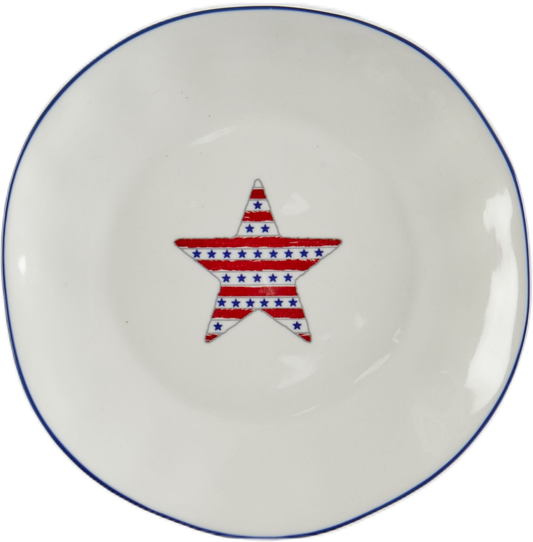 Americana Star Salad Plate