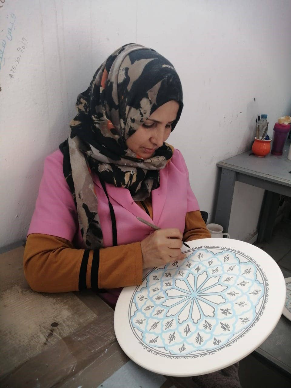Hand Painted Haqima Ceramic Cereal, Soup  Bowl