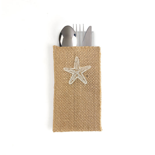 Starfish Embroidery Utensil Pouch - Set of 8