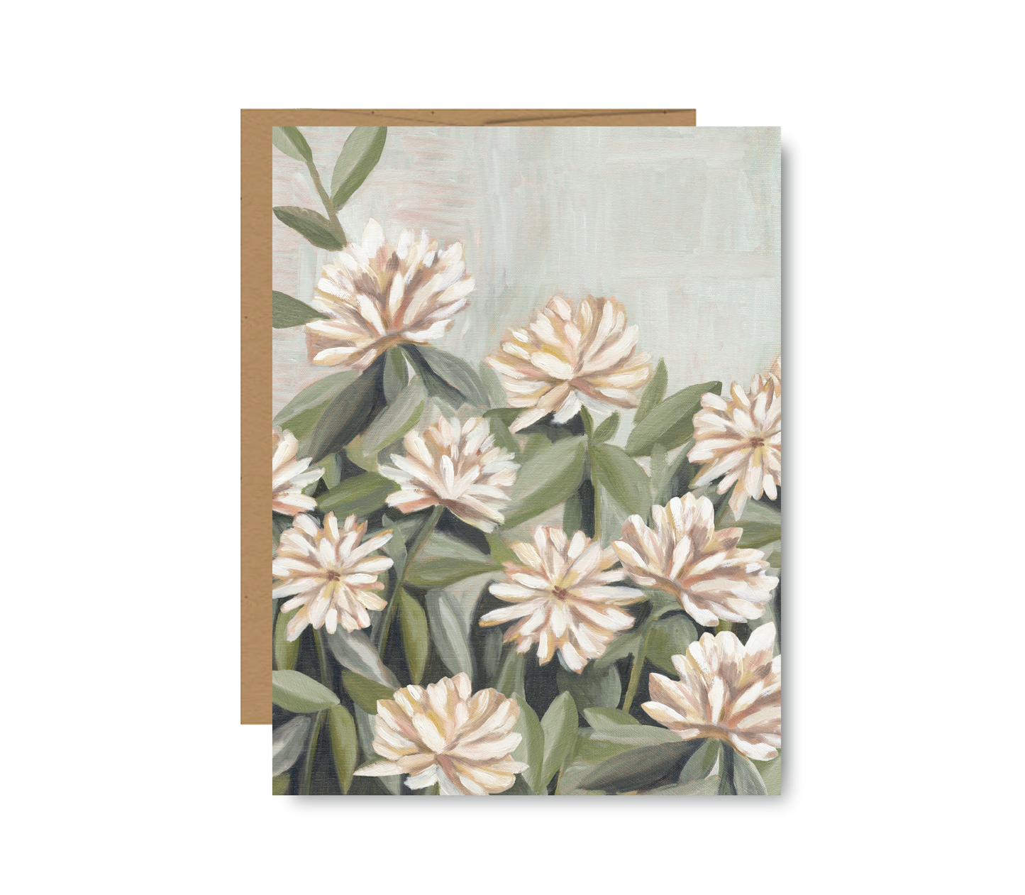 Floral neutral flower everyday greeting card