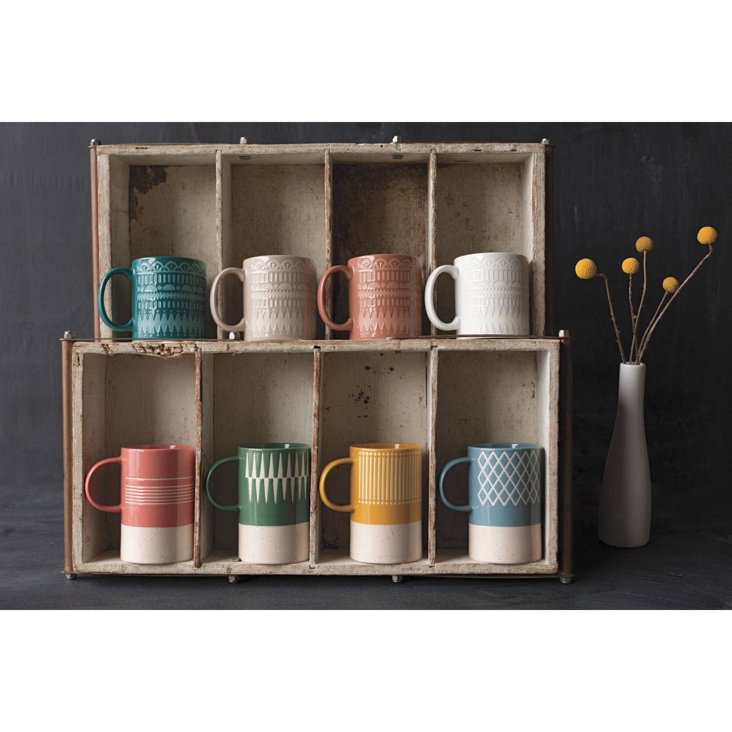 Ochre Etch Mug 14 oz