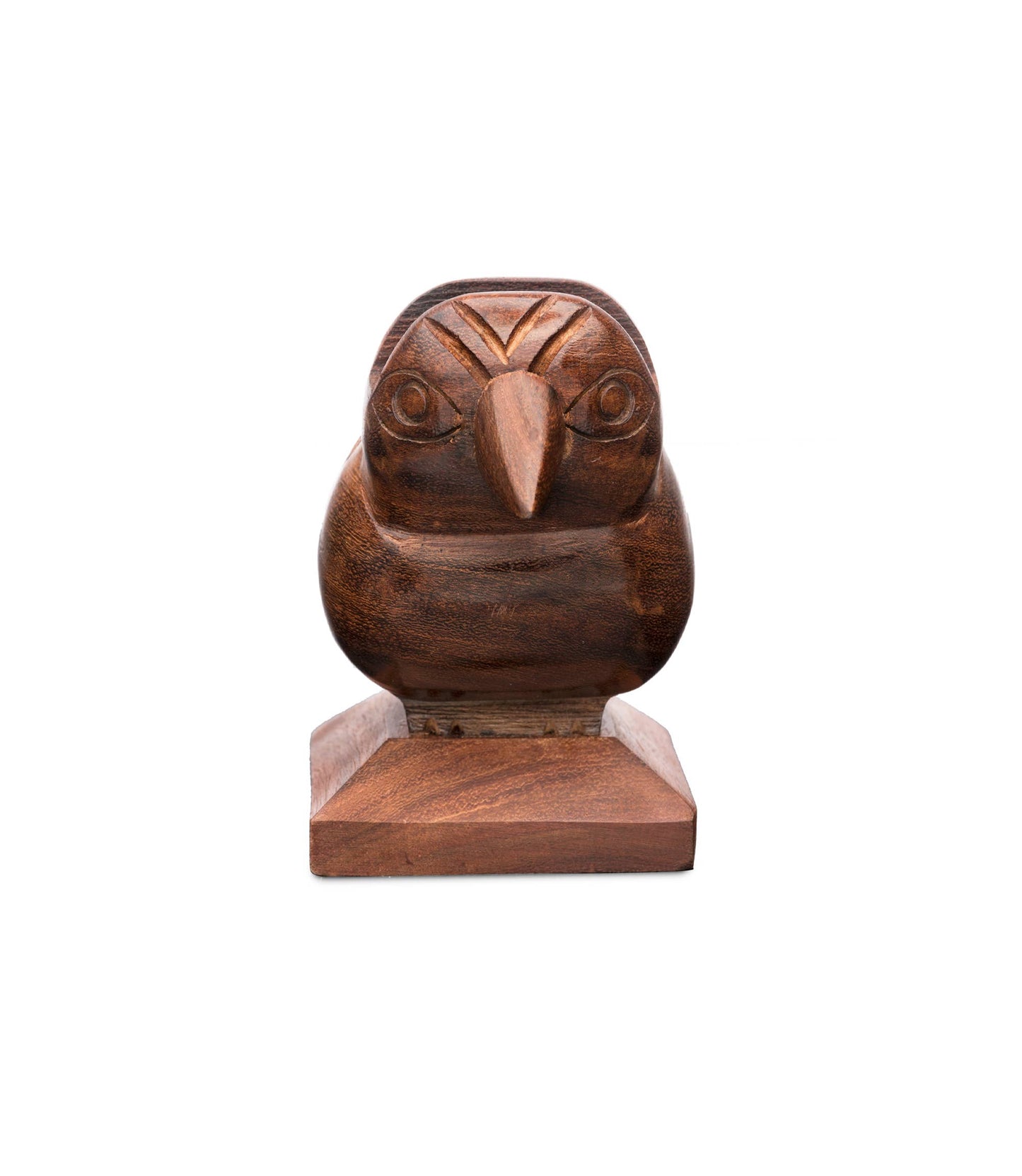 Sparrow Eyeglass Holder Stand - Handcrafted Indian Rosewood