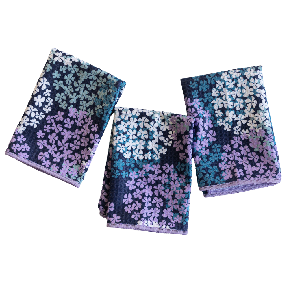 Mighty Mini Towel (Set of 3) - Hydrangea: Grey
