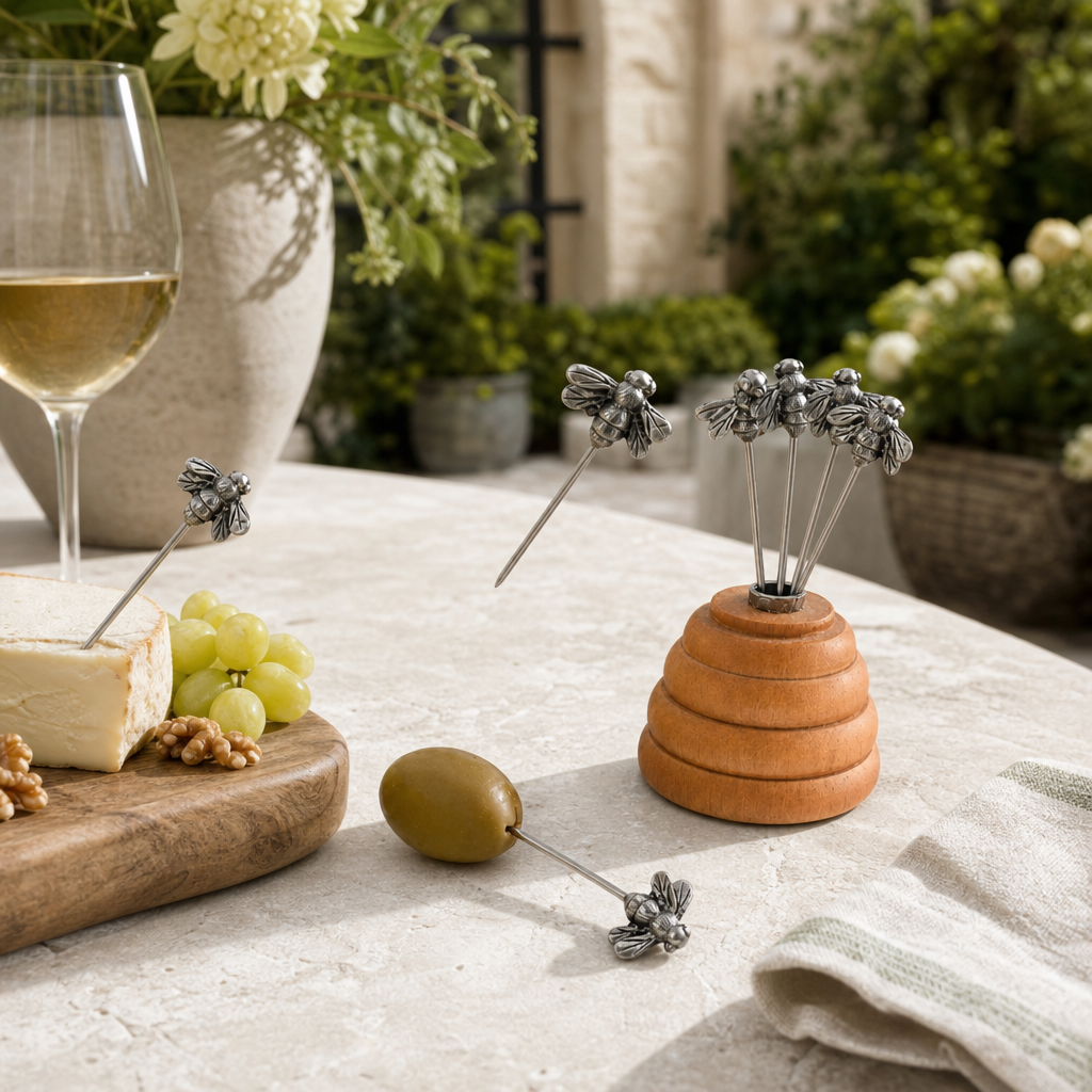 Hive of Bees Cheese Pick Set
