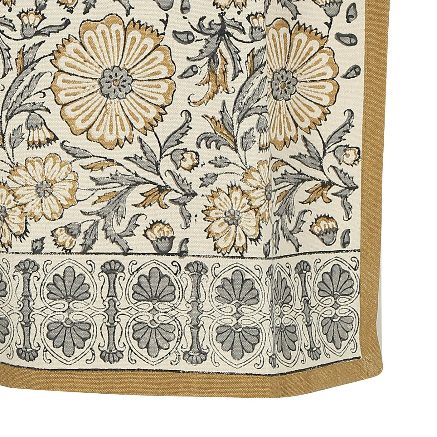 Cotton Kitchen Towel | Hand Block Printed | Bloom  | Sand