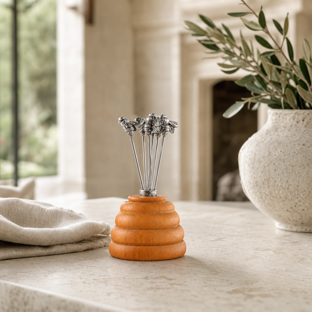 Hive of Bees Cheese Pick Set