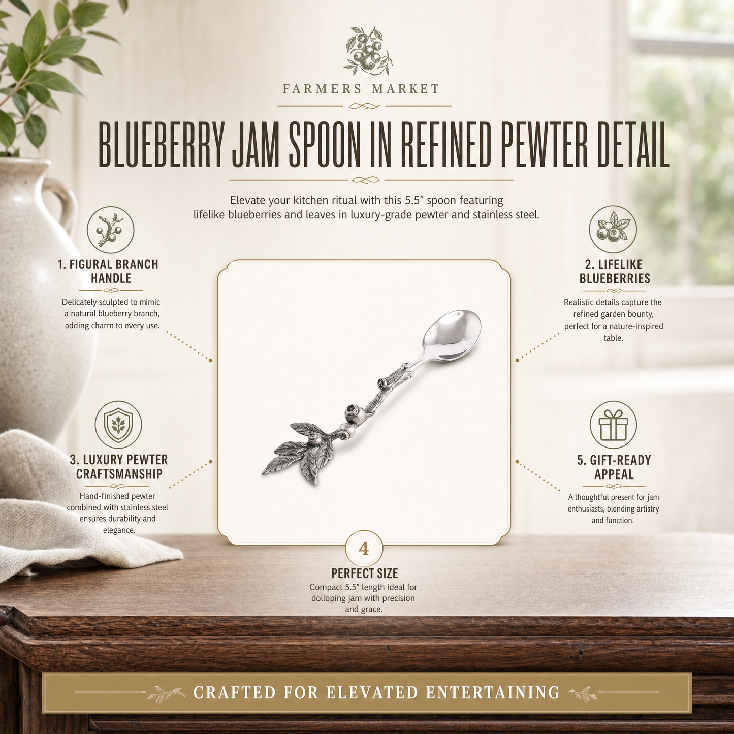 Blueberry Jam Spoon