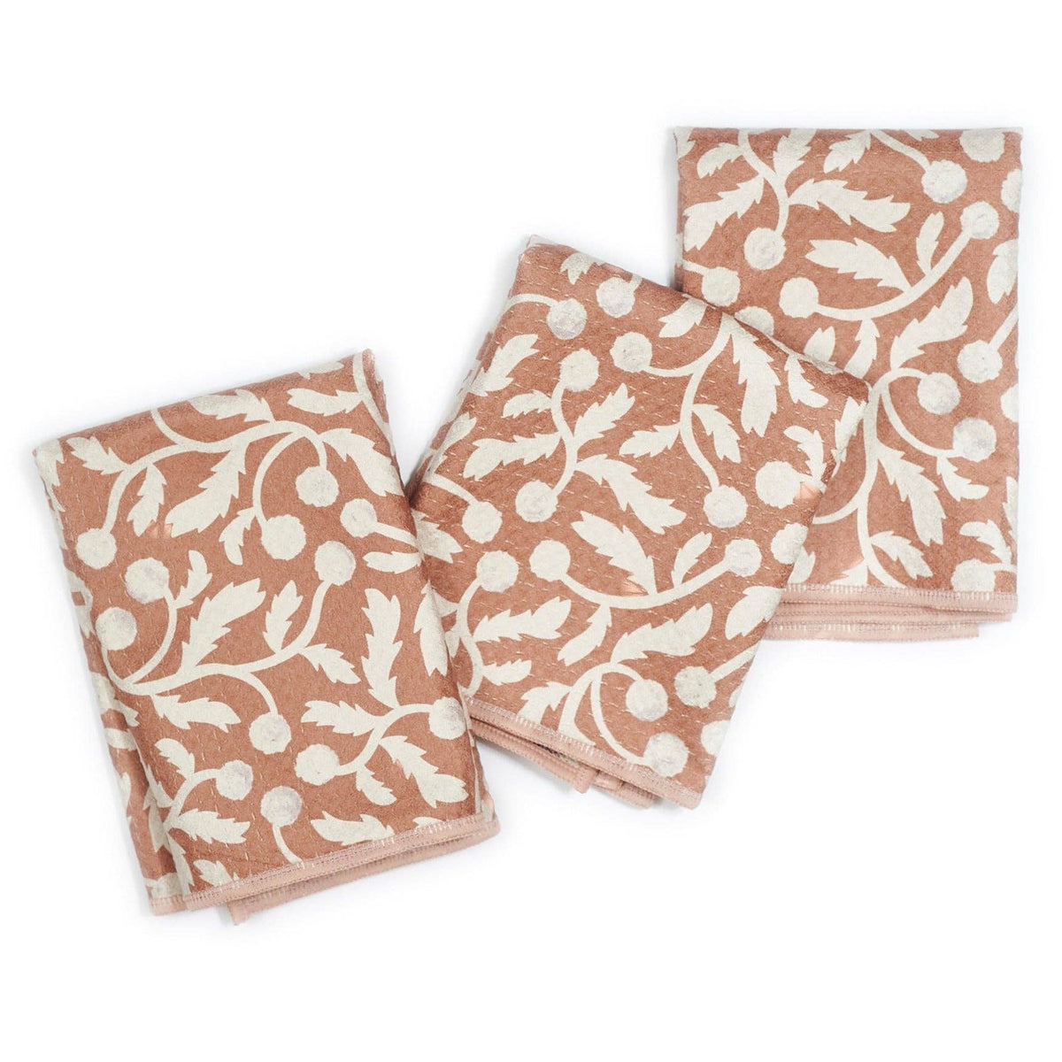 Mighty Mini Towel (Set of 3) Reversible - Jen Owens Pauline: Pecan