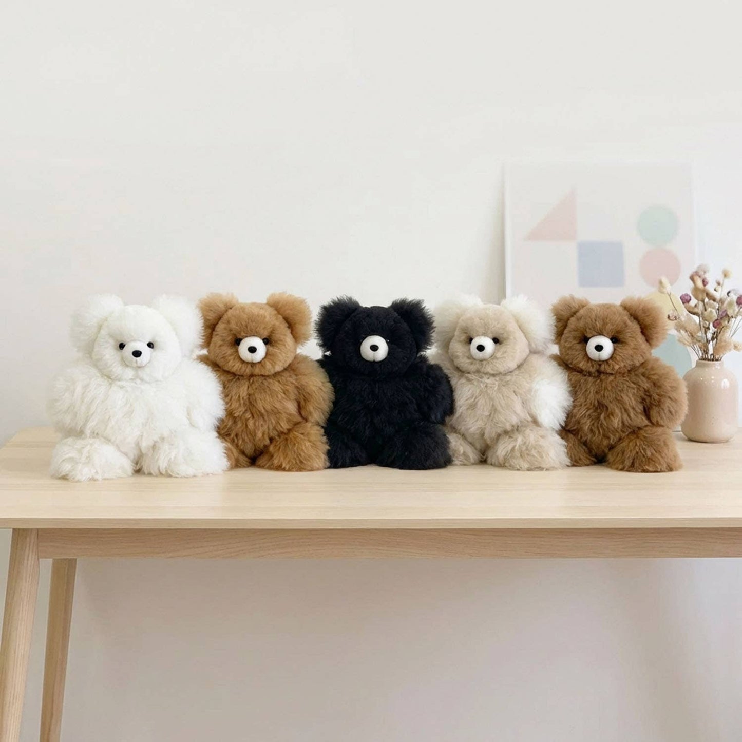 10" Small Alpaca Stuffed Animal - Bear