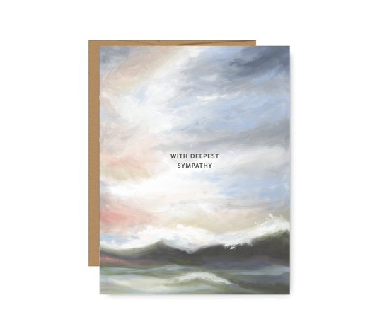 Coastal Ocean Sympathy Card
