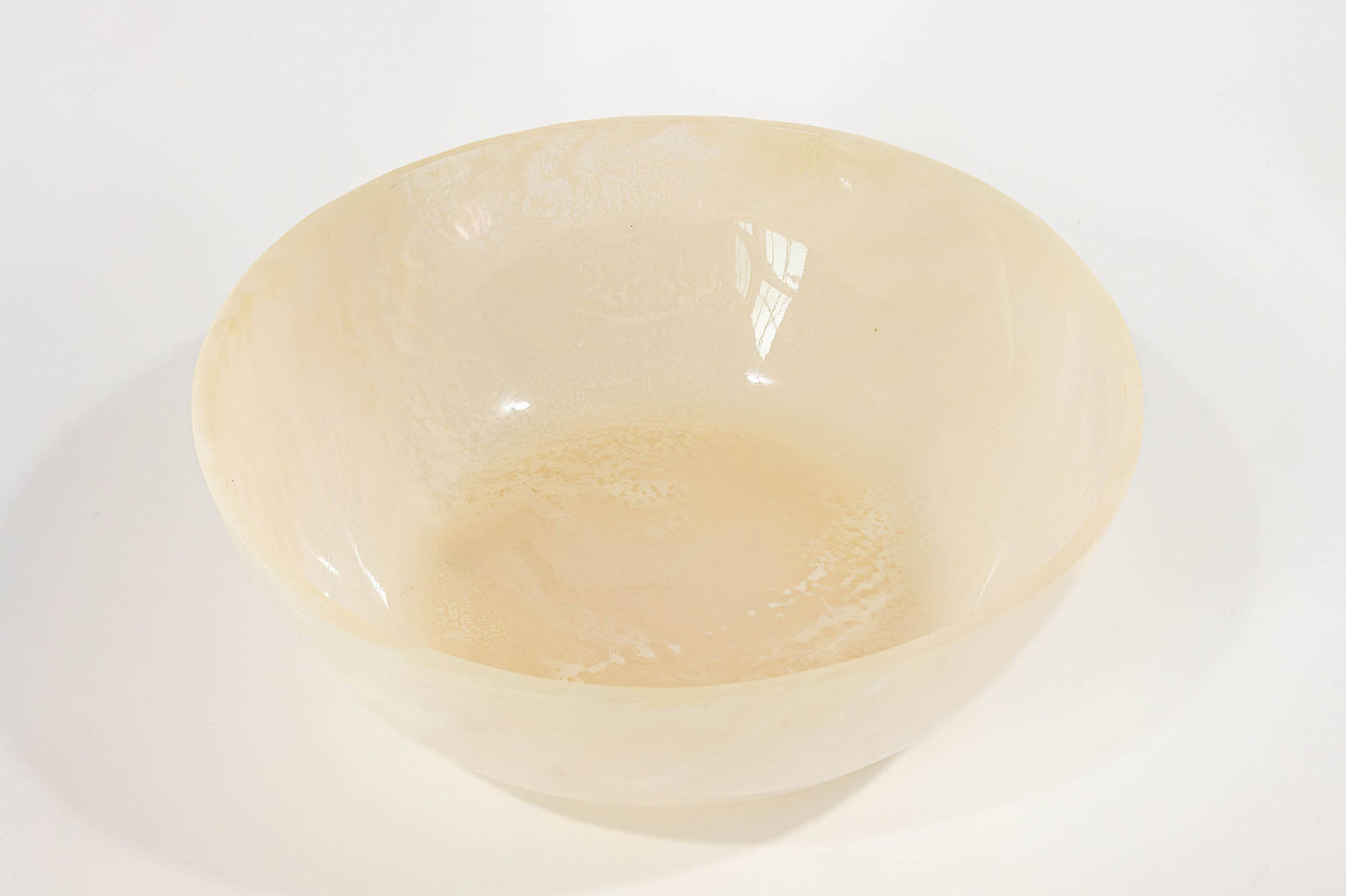 Jeanne Fitz Resin Collection Salad Bowl – Cream