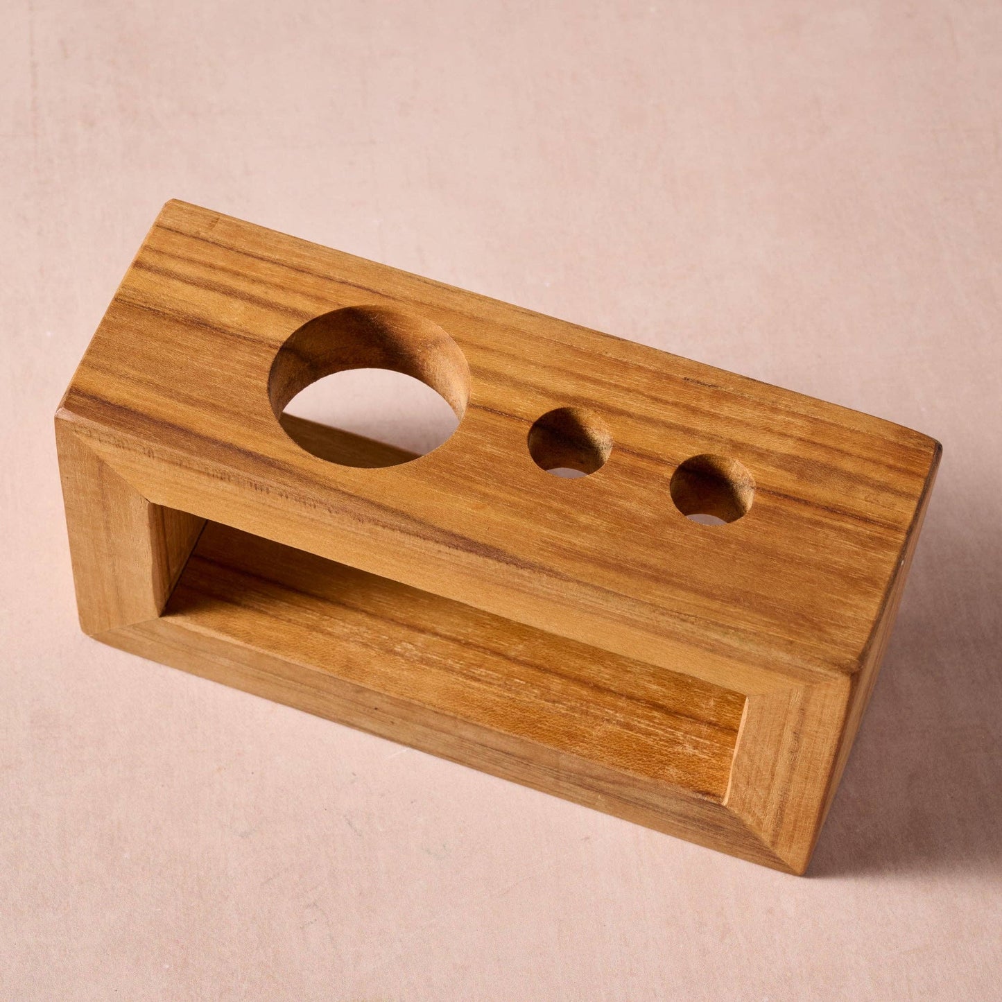 Sonrisa Teak Toothbrush Holder