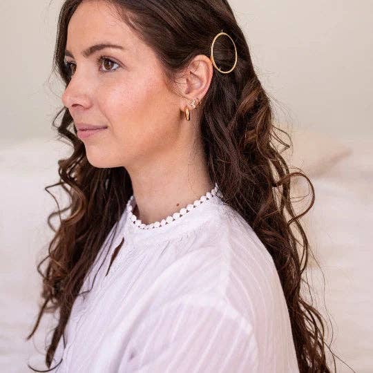 Signature Round Clip: Tortoiseshell