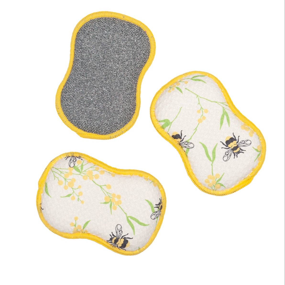 RE:usable Sponges (Set of 3) - Bumblebee: Yellow