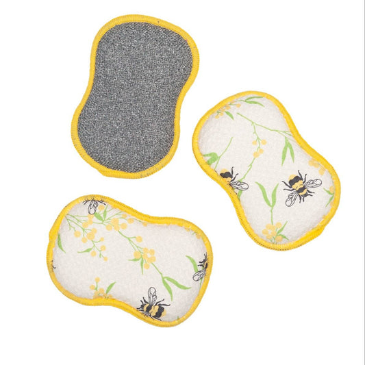 RE:usable Sponges (Set of 3) - Bumblebee: Yellow