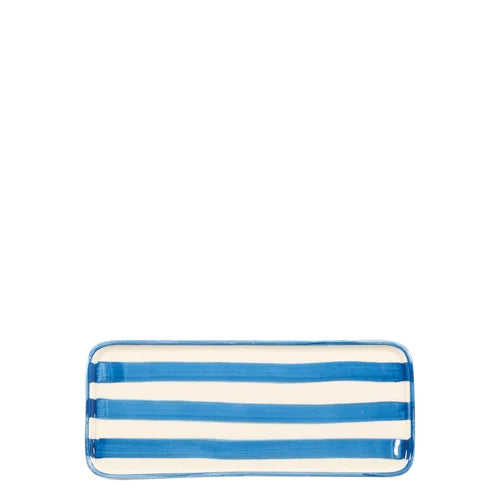 Lido Rectangular Plate - blue