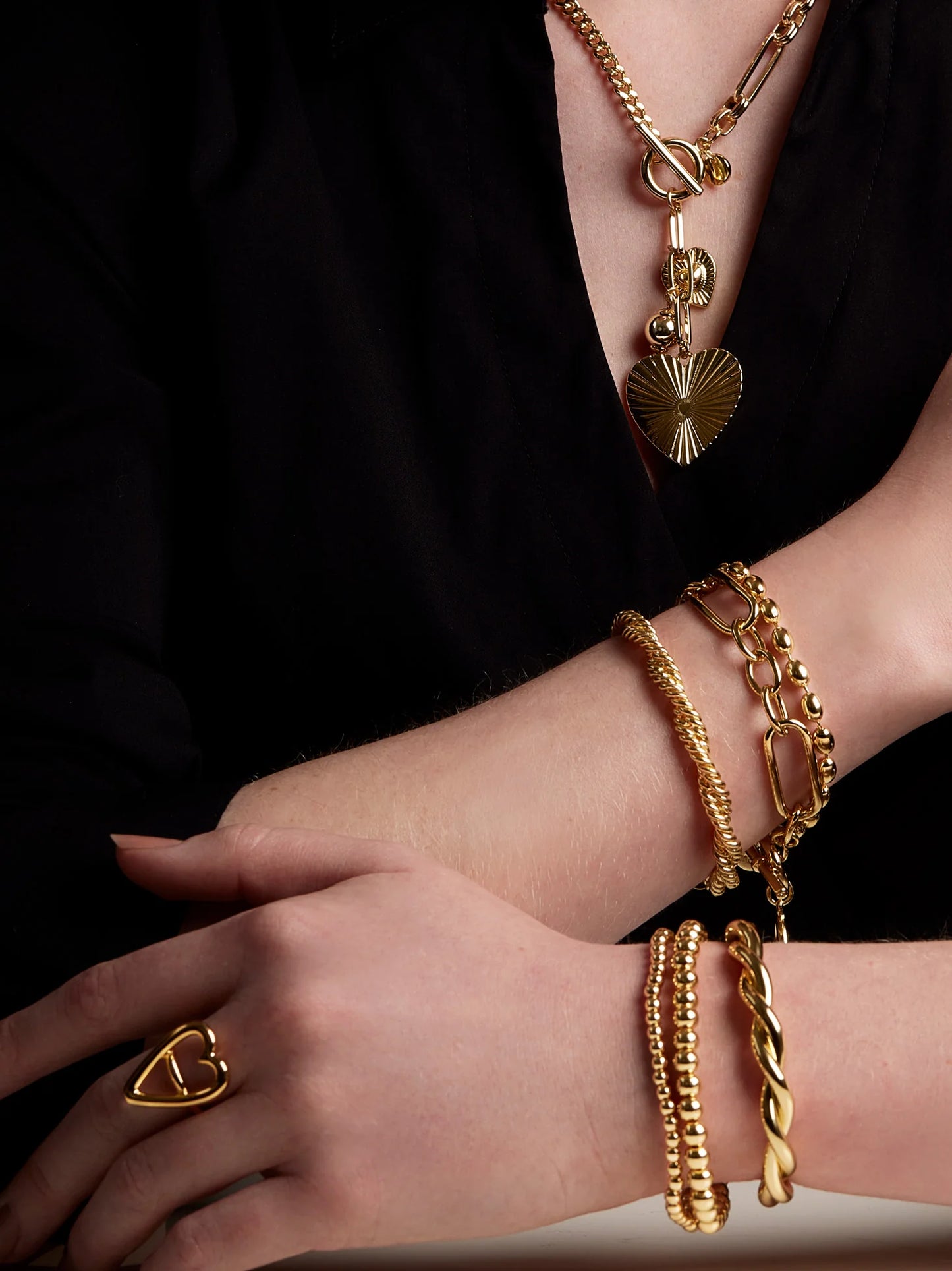 Small Metal Beaded Bracelet