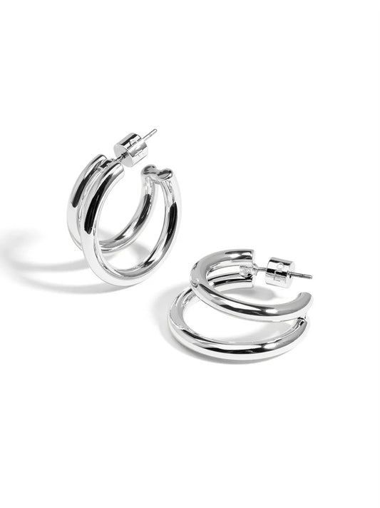 Small Double Hoop Earring
