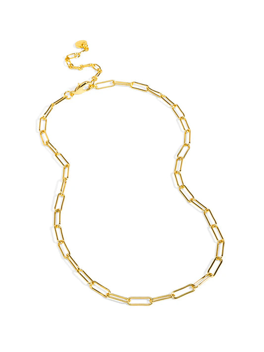 Slim Paperclip Collar Necklace
