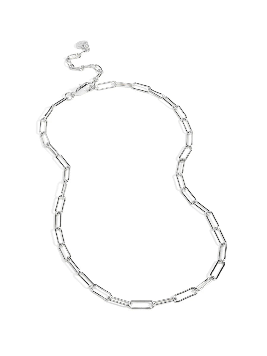 Slim Paperclip Collar Necklace