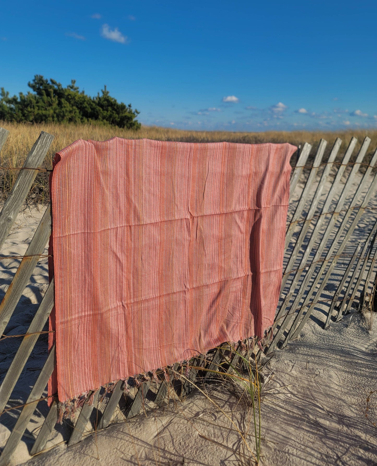 Rainbow Beach Towel | Turkish Towel | Sarong | Beach Wrap: Pink