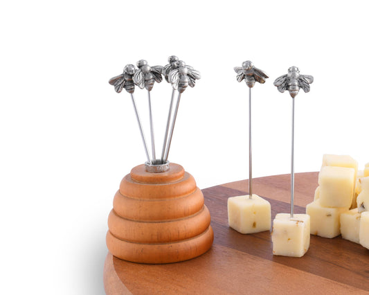 Hive of Bees Cheese Pick Set