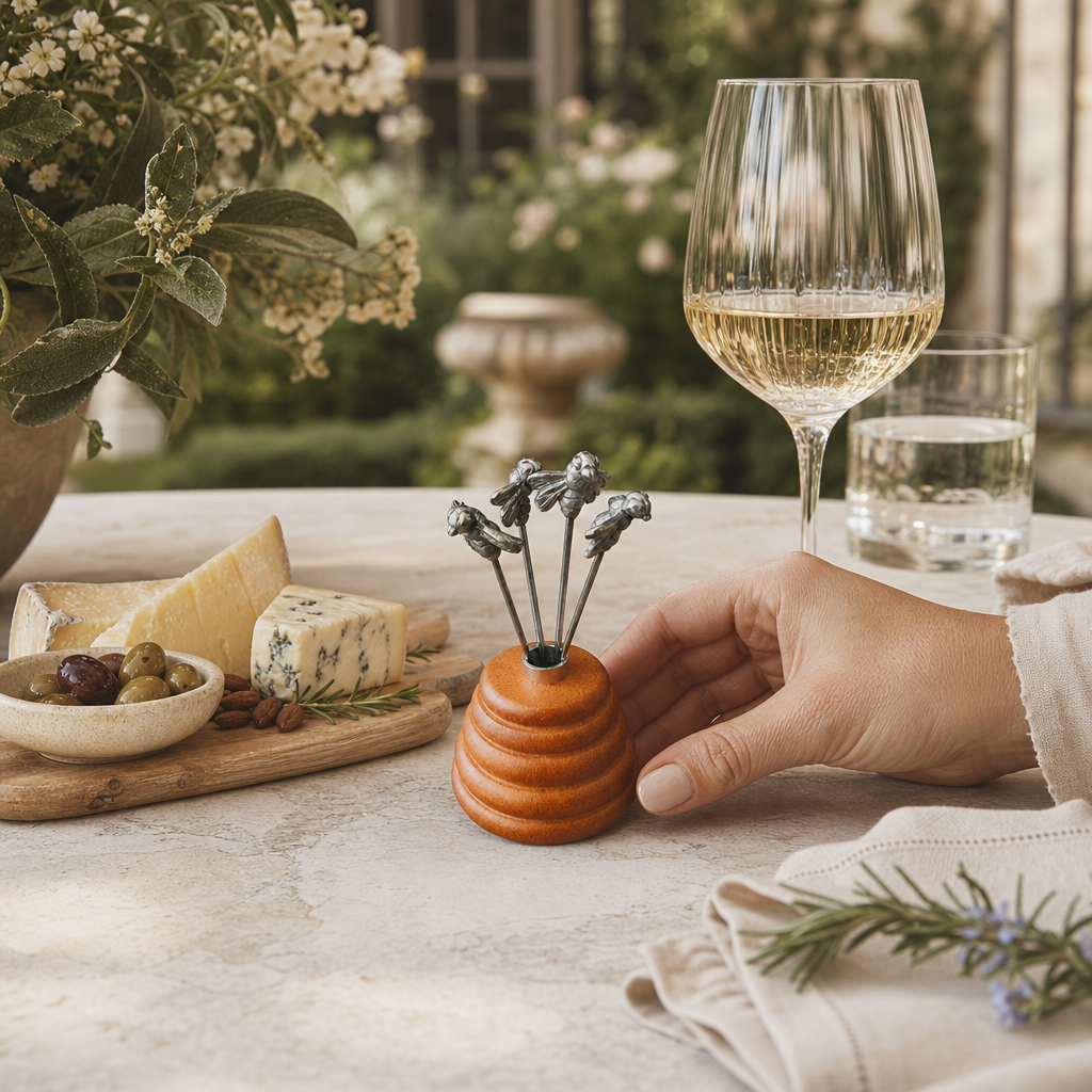 Hive of Bees Cheese Pick Set