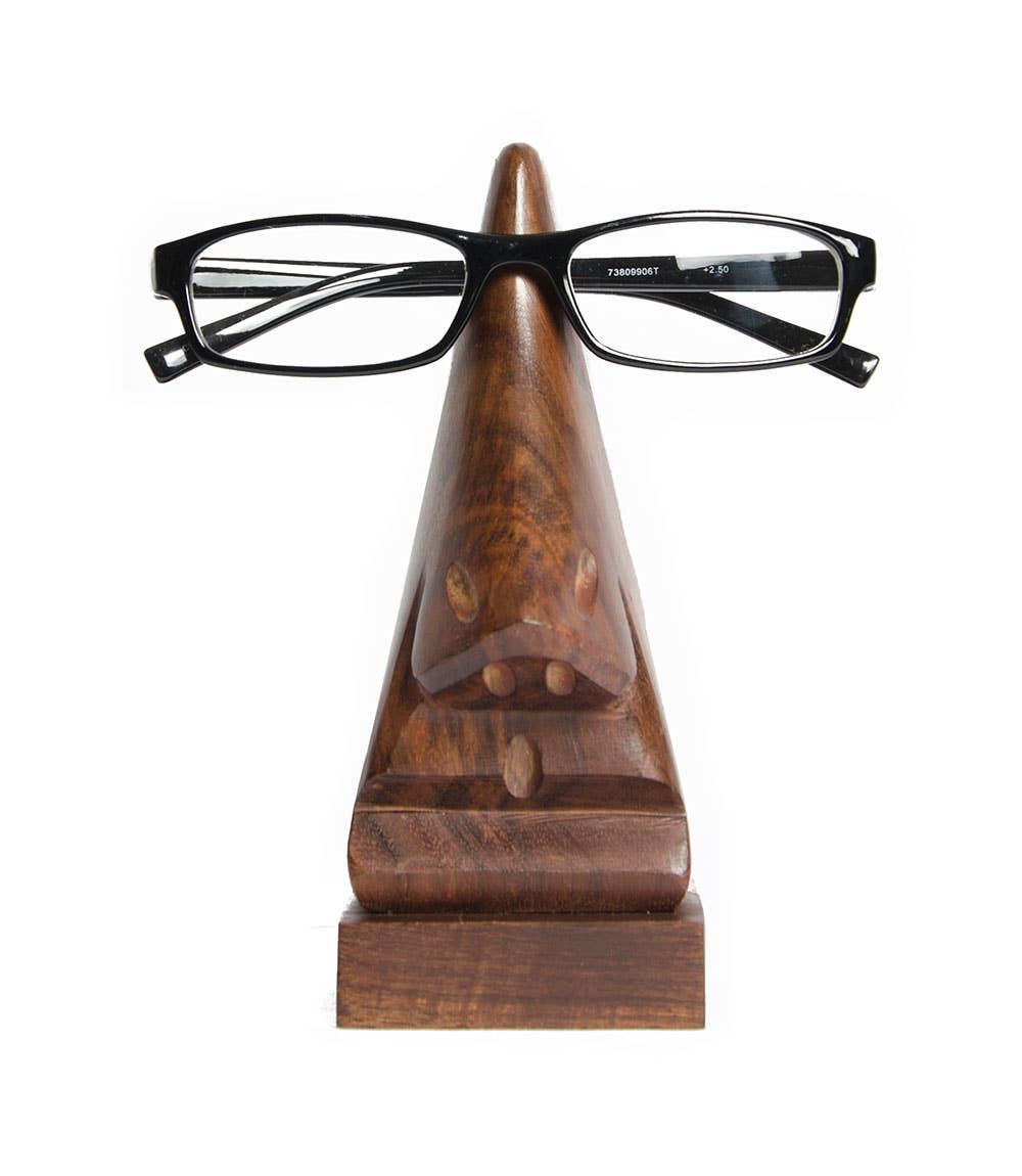 Nose Eyeglass Holder Stand - Handcrafted Indian Rosewood