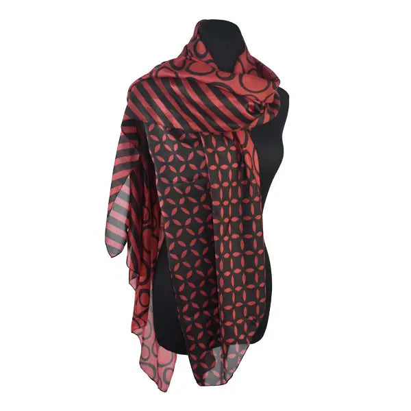 Yetta Geometric Silk Scarf