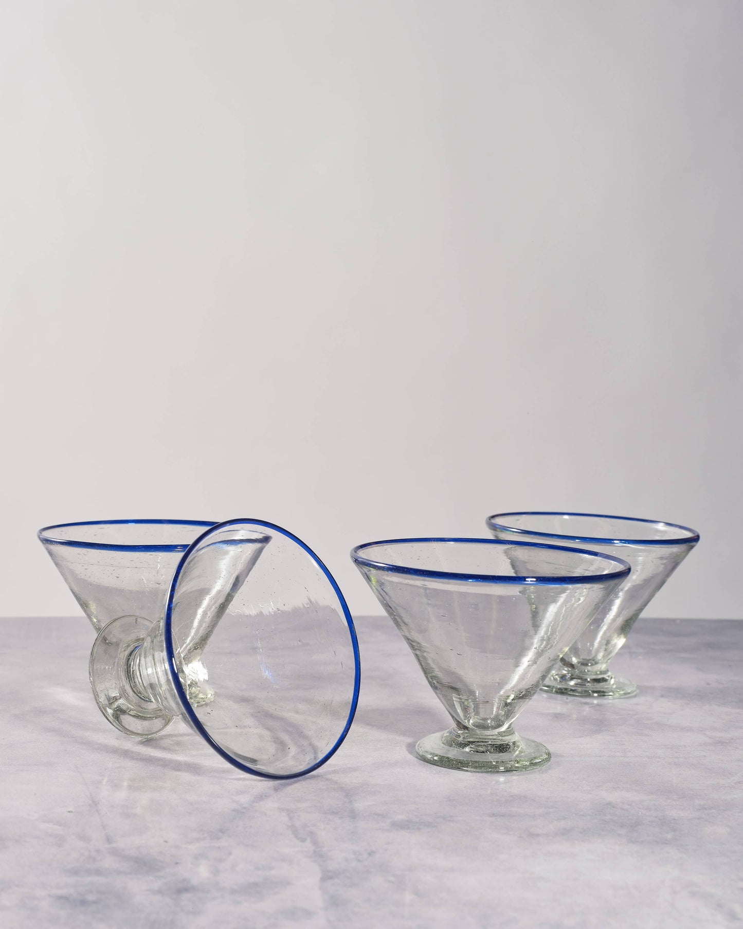 Blue Rim Margarita Glass, Glassware Cocktail, Barware